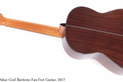 Oskar Graf Baritone Fan-Fret Guitar, 2017 Full Rear View