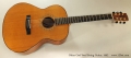 Oskar Graf Steel String Guitar, 1992 Full Front View