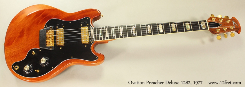 Ovation Preacher Deluxe 1282, 1977 Full Front View