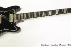 Ovation Preacher Deluxe 1282 Black, 1978  Full Front VIew