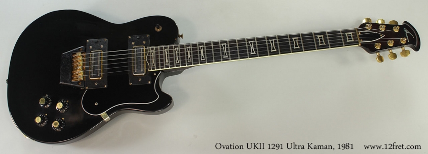 Ovation UKII 1291 Ultra Kaman, 1981 Full Front View