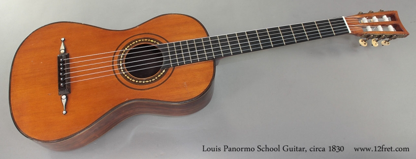 Louis Panormo School Guitar circa 1830 full front view
