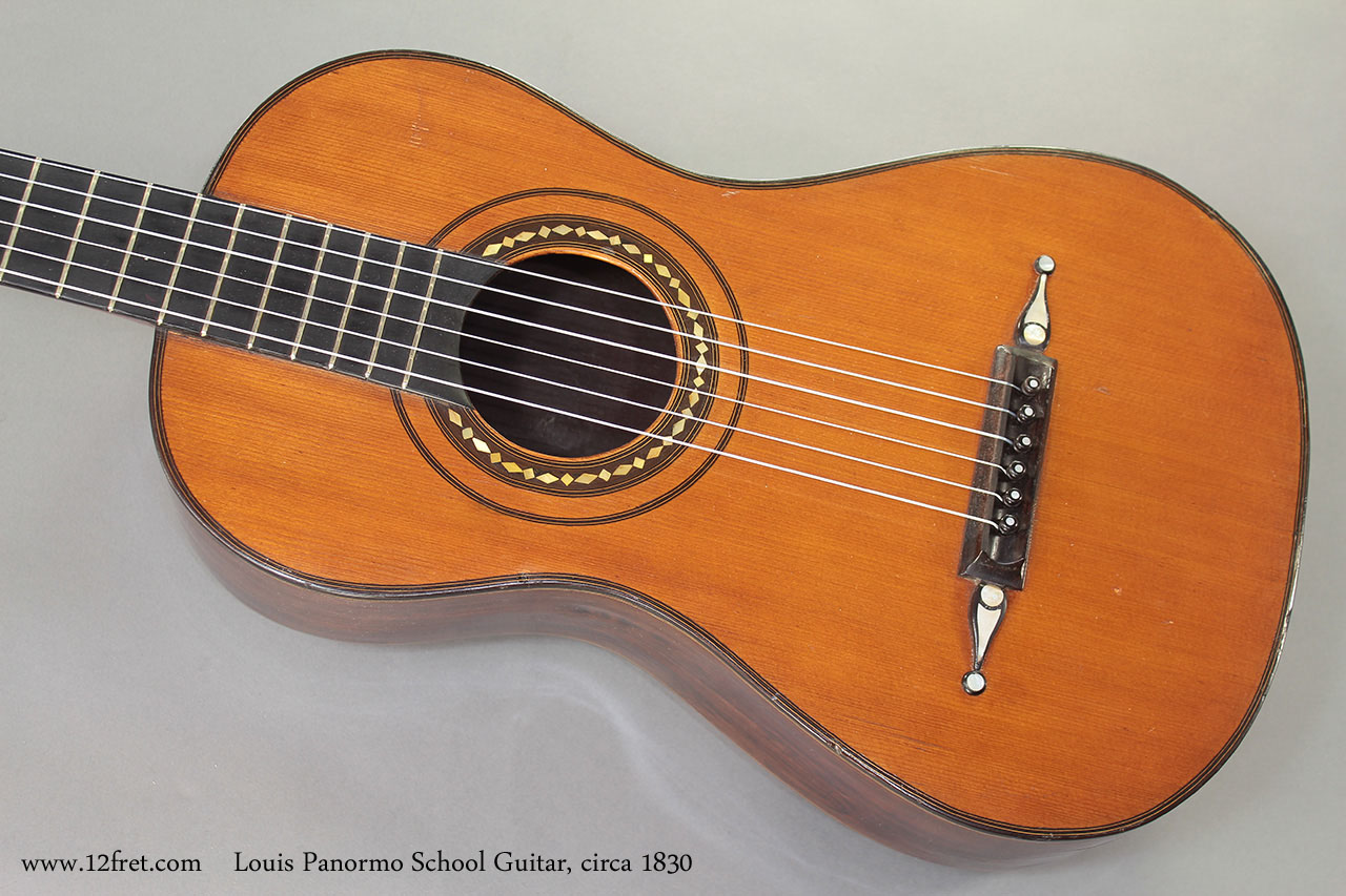 Louis Panormo School Guitar circa 1830 top 2