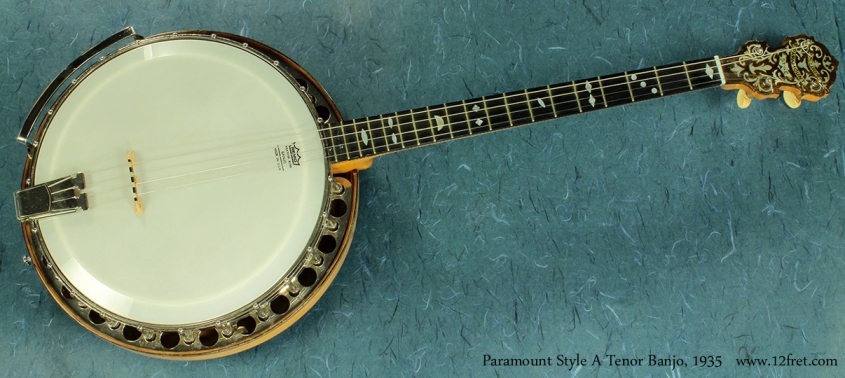 Paramount Style A Tenor Banjo 1935 full view