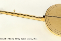 Paramount Style B 5 String Banjo Maple, 1922   Full Rear View