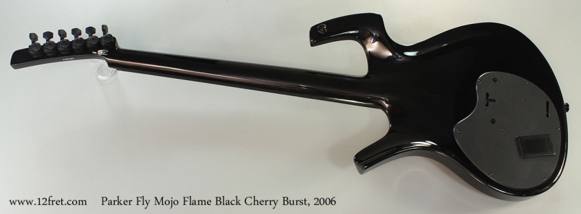 Parker Fly Mojo Flame Black Cherry Burst, 2006 Full Rear View