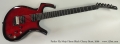 Parker Fly Mojo Flame Black Cherry Burst, 2006 Full Rear VIew