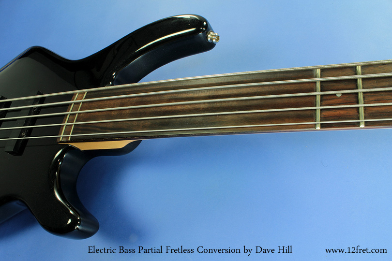 Partial Fretless Bass Conversion detail 1