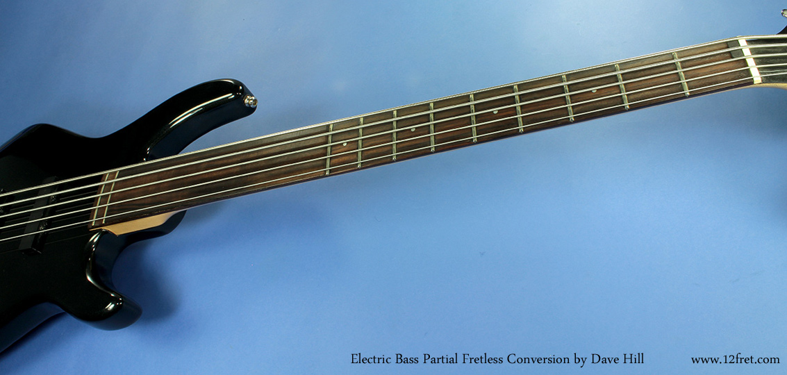 Partial Fretless Bass Conversion neck