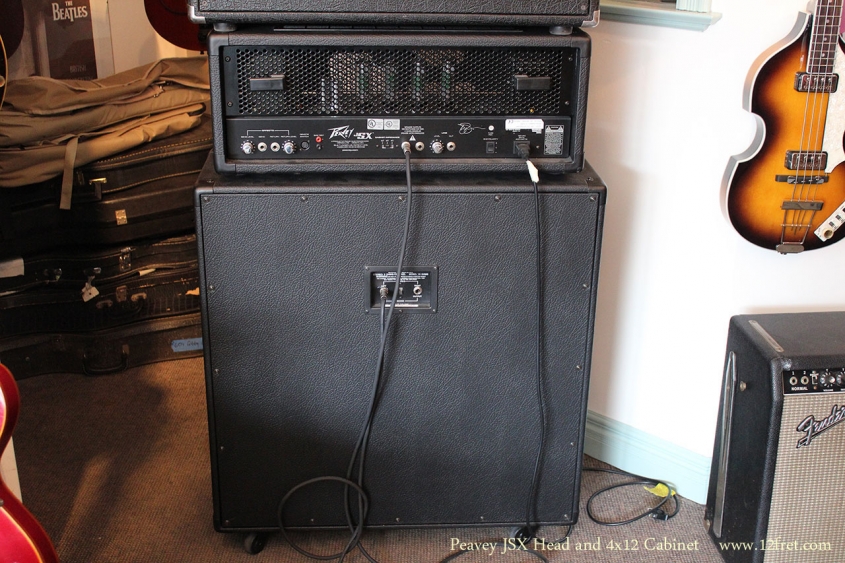 Peavey JSX Head and 4x12 Cabinet Full Rear View