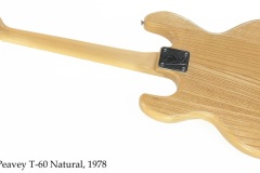 Peavey T-60 Natural, 1978 Full Rear View