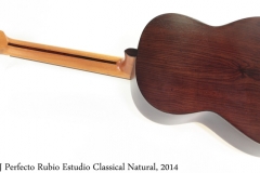 J Perfecto Rubio Estudio Classical Natural, 2014 Full Rear View