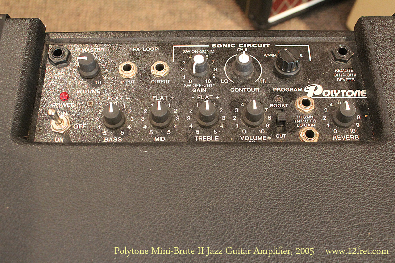 2005 Polytone Mini-Brute II Jazz Guitar Amplifier | www.12fret.com