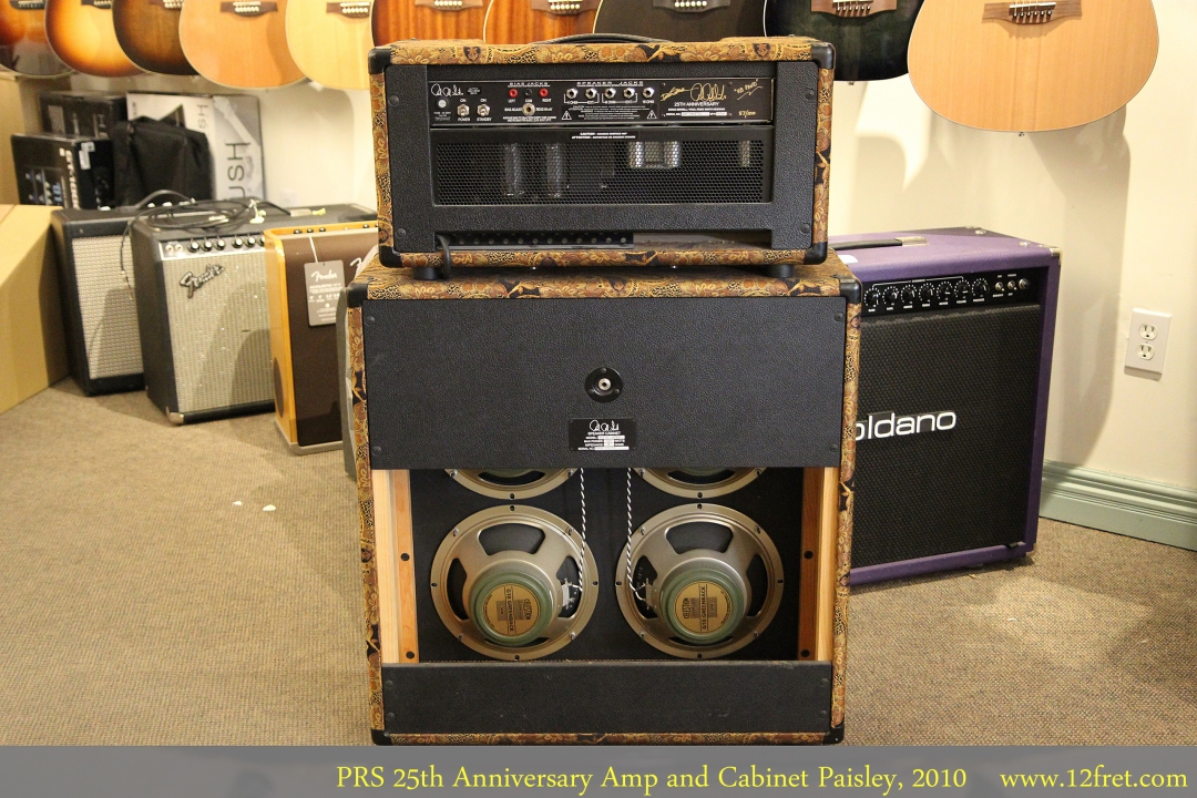 PRS 25th Anniversary Amp and Cabinet Paisley, 2010 Full Rear View