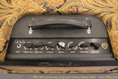 PRS 25th Anniversary Amp and Cabinet Paisley, 2010 Head Controls View