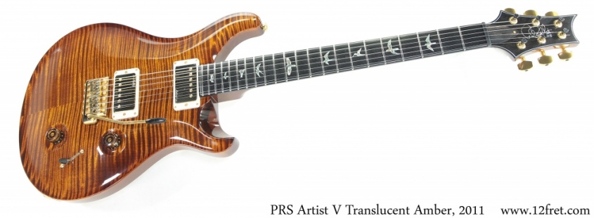 PRS Artist V Translucent Amber, 2011 Full Front View