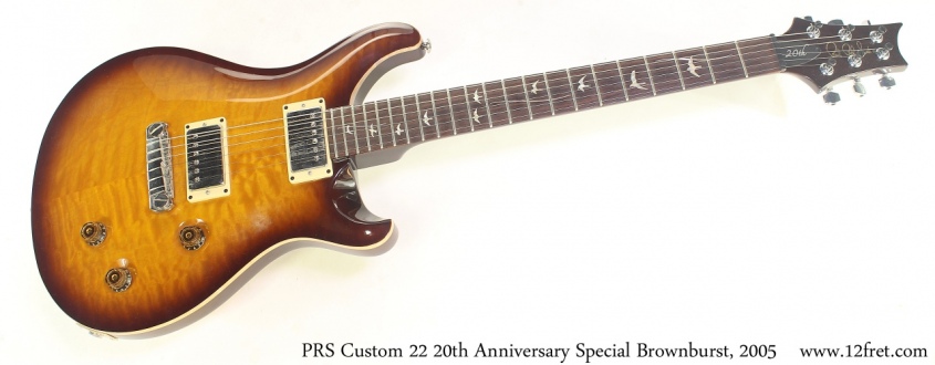 PRS Custom 22 20th Anniversary Special Brownburst, 2005 Full Front View