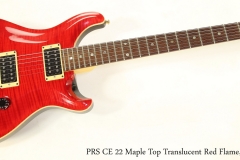 PRS CE 22 Maple Top Translucent Red Flame, 2004 Full Front View