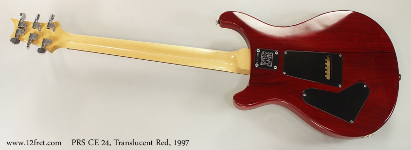 PRS CE 24, Translucent Red, 1997 Full Rear View