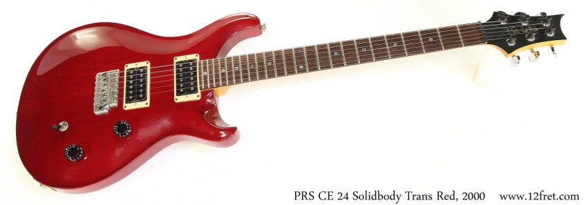 PRS CE 24 Solidbody Trans Red, 2000 Full Front View