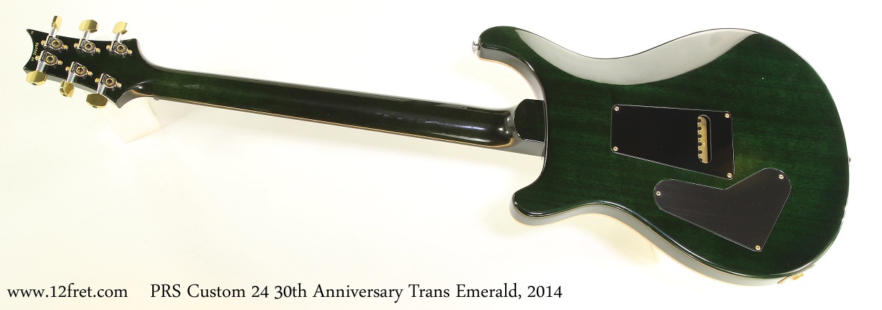PRS Custom 24 30th Anniversary Trans Emerald, 2014 Full Rear View