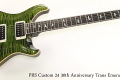 PRS Custom 24 30th Anniversary Trans Emerald, 2014 Full Front View