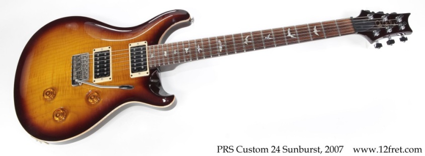 PRS Custom 24 Sunburst, 2007 Full Front View