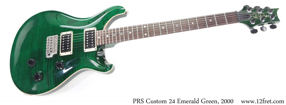 PRS Custom 24 Emerald Green, 2000 Full Front View