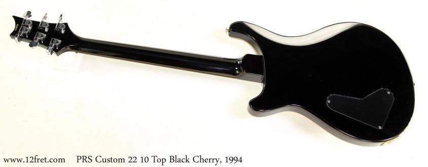 PRS Custom 22 10 Top Black Cherry, 1994 Full Rear View