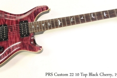 PRS Custom 22 10 Top Black Cherry, 1994 Full Front View