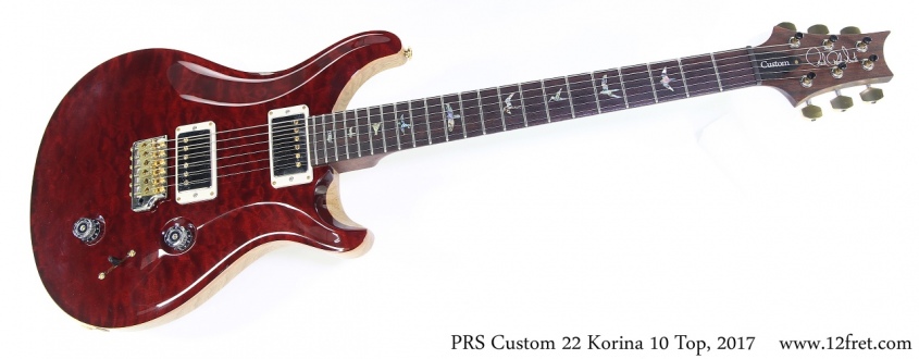 PRS Custom 22 Korina 10 Top, 2017 Full Front View