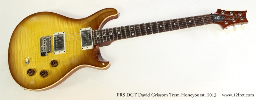 PRS DGT David Grissom Trem Honeyburst, 2013   Full Front View