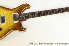 PRS DGT David Grissom Trem Honeyburst, 2013   Full Front View