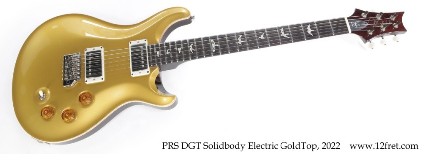 PRS DGT Solidbody Electric GoldTop, 2022 Full Front View