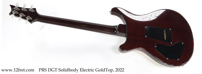 PRS DGT Solidbody Electric GoldTop, 2022 Full Rear View