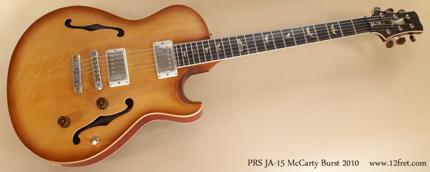 PRS JA-15 McCarty Burst 2010 full front view