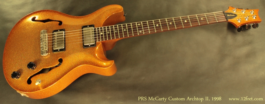 PRS McCarty Archtop II Gold Sparkle 2008 full front view