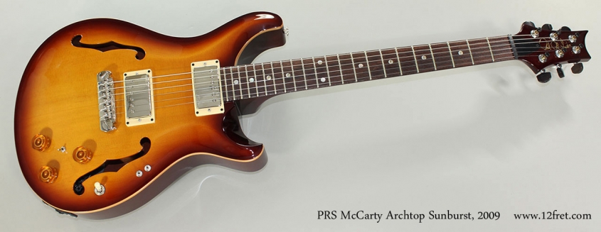 PRS McCarty Archtop Sunburst, 2009 Full Front View