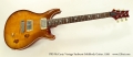 PRS McCarty Vintage Sunburst Solidbody Guitar, 1999 Full Front View