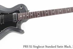 PRS S2 Singlecut Standard Satin Black, 2019 Full Front View