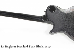 PRS S2 Singlecut Standard Satin Black, 2019 Full Rear View