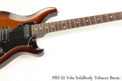 PRS S2 Vela Solidbody Tobacco Burst, 2015 Full Front View