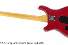 PRS Swamp Ash Special Trans Red, 2002 Full Rear View