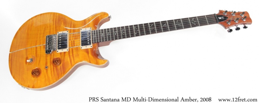 PRS Santana MD Multi-Dimensional Amber, 2008 Full Front View