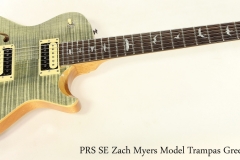 PRS SE Zach Myers Model Trampas Green, 2019    Full Front View