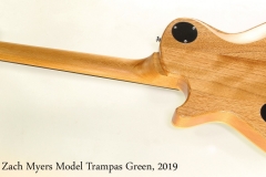 PRS SE Zach Myers Model Trampas Green, 2019    Full Rear View