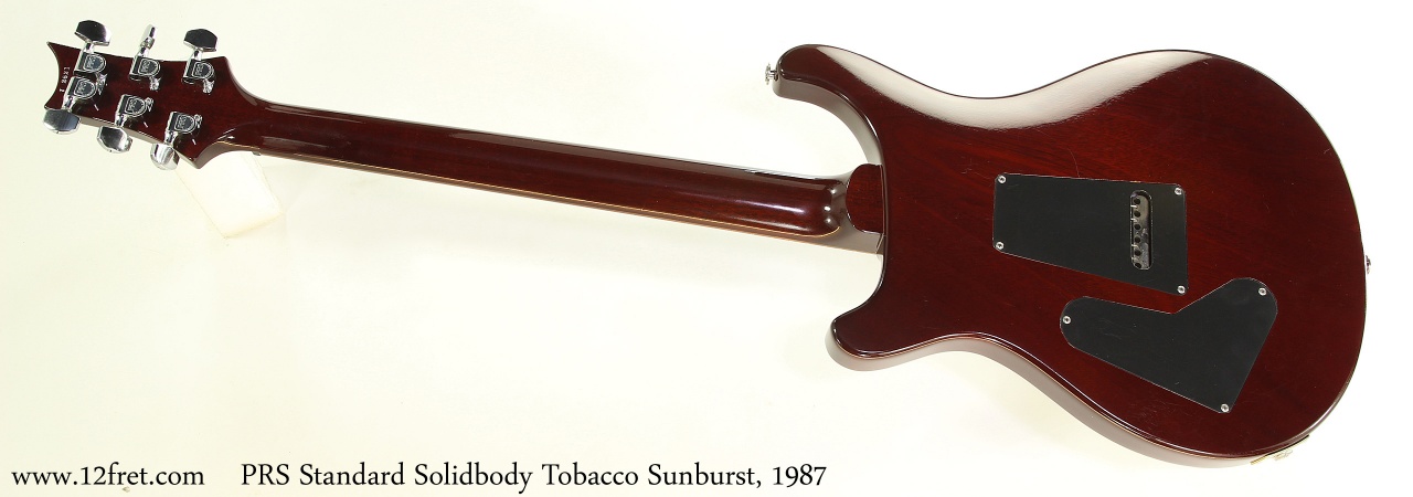 PRS Standard Solidbody Tobacco Sunburst, 1987 Full Rear View