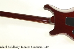 PRS Standard Solidbody Tobacco Sunburst, 1987 Full Rear View