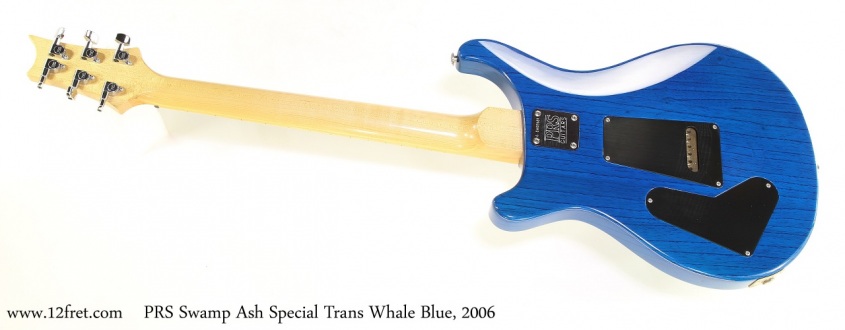 PRS Swamp Ash Special Trans Whale Blue, 2006 Full Rear View