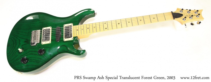 PRS Swamp Ash Special Translucent Forest Green, 2003 Full Front View